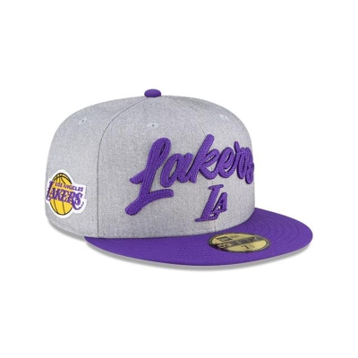 Los Angeles Lakers Gorra | New Era NBA Draft 59fifty Fitted Cap Mexico - Grises